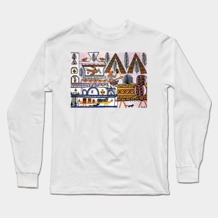 old woman sitting on the oven and spinning 1969 1 - Margaret Preston Long Sleeve T-Shirt